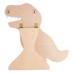 Manipulačná doska / Activity board Tyranosaurus - sivý 77 × 76 cm so stojanom